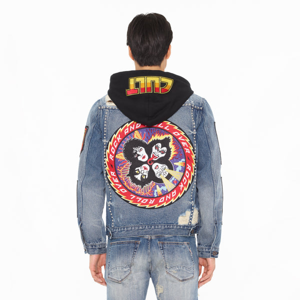 Cult Of Individuality Type II Denim Jacket In Kiss Denim Jackets