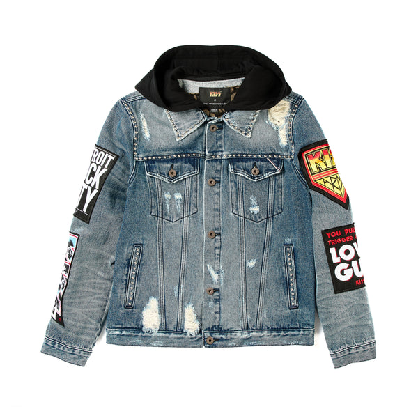 cult of individuality Type II Denim Jacket in Kiss Denim Jackets