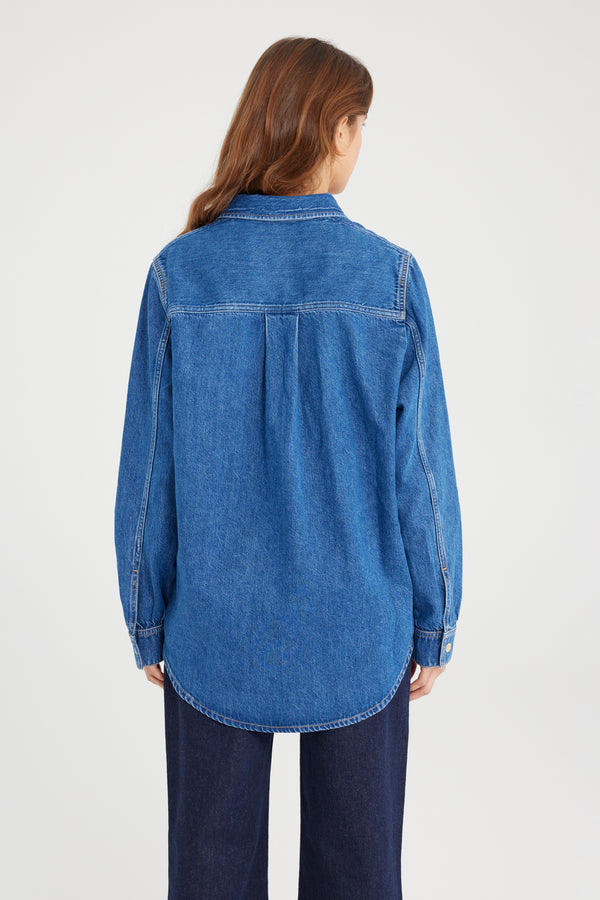 Cup Of Joe Denim Arya Long Sleeve Shirt