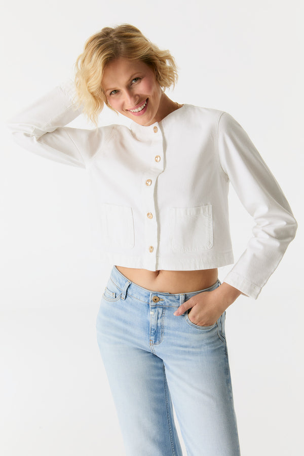 Cup Of Joe Denim Betty Long Sleeve Jacket