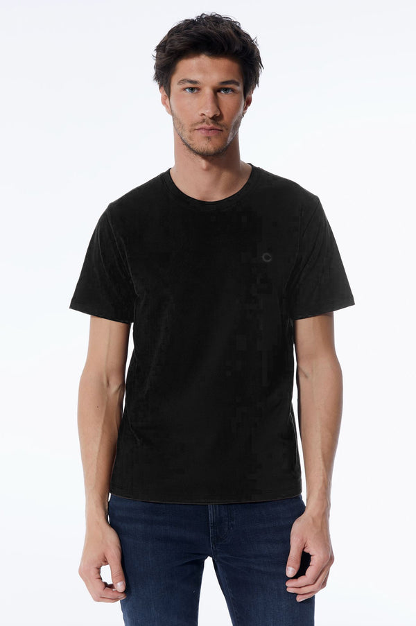 cup of joe denim Fin Crew Neck Short Sleeve Tshirt