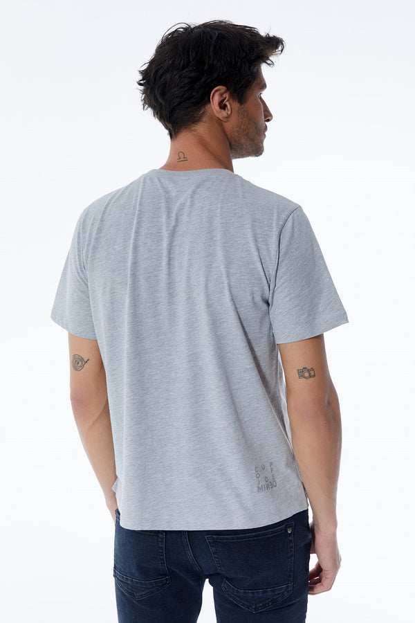 Cup Of Joe Denim Fin Crew Neck Short Sleeve Tshirt