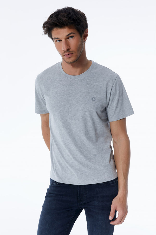 Cup Of Joe Denim Fin Crew Neck Short Sleeve Tshirt