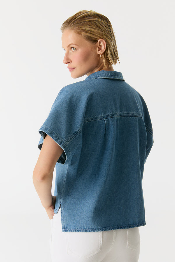 Cup Of Joe Denim Jennifer Short Sleeve Shirt
