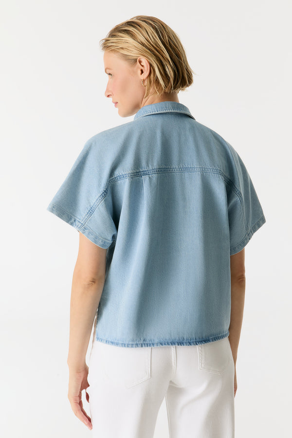 Cup Of Joe Denim Jennifer Short Sleeve Shirt