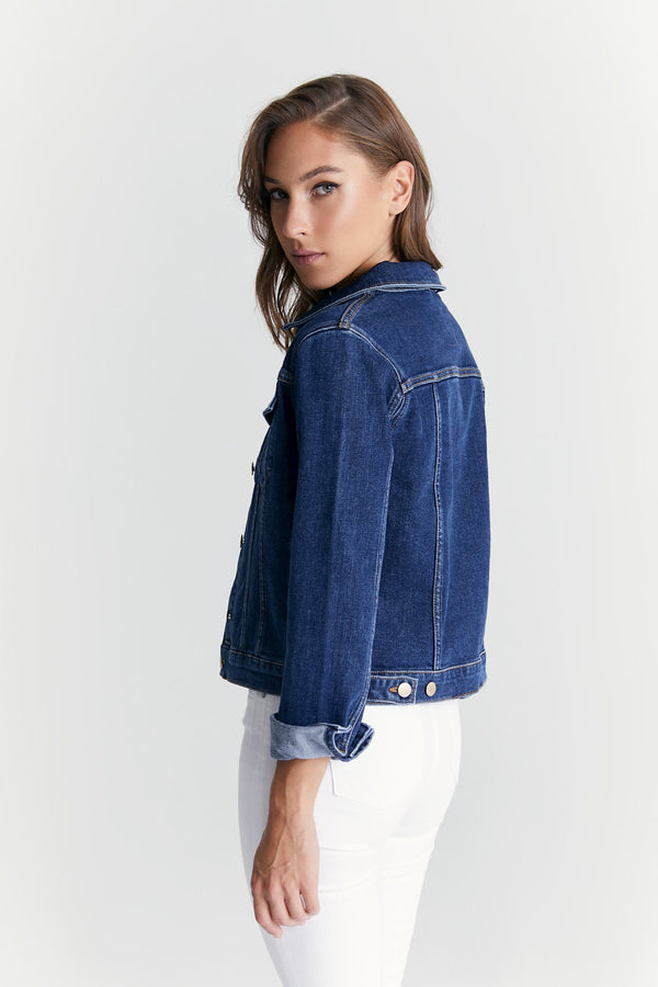 Cup Of Joe Denim Katy Long Sleeve Western Jacket