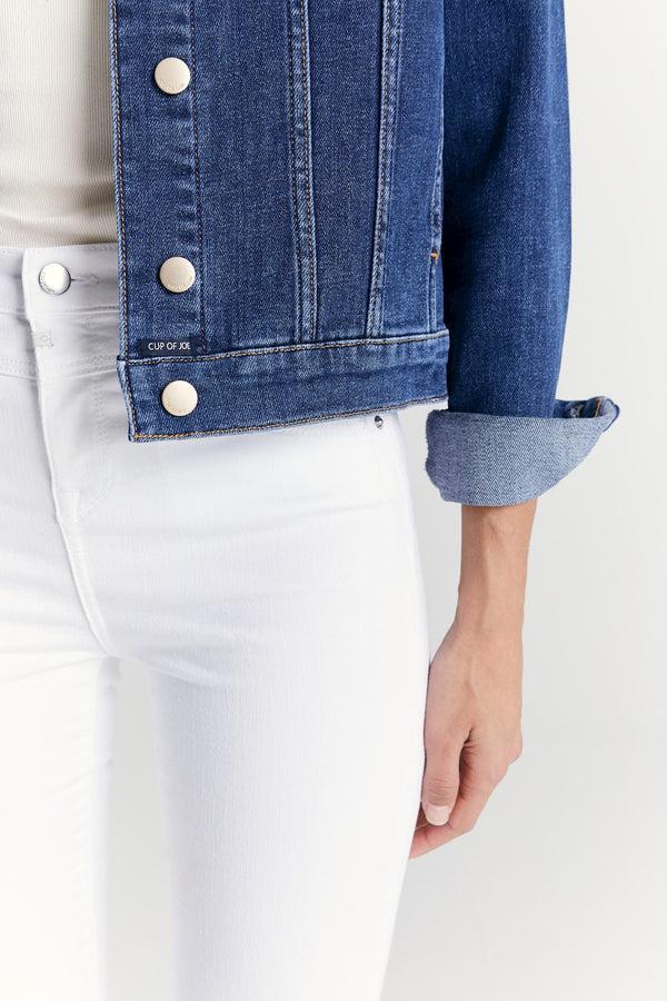 Cup Of Joe Denim Katy Long Sleeve Western Jacket