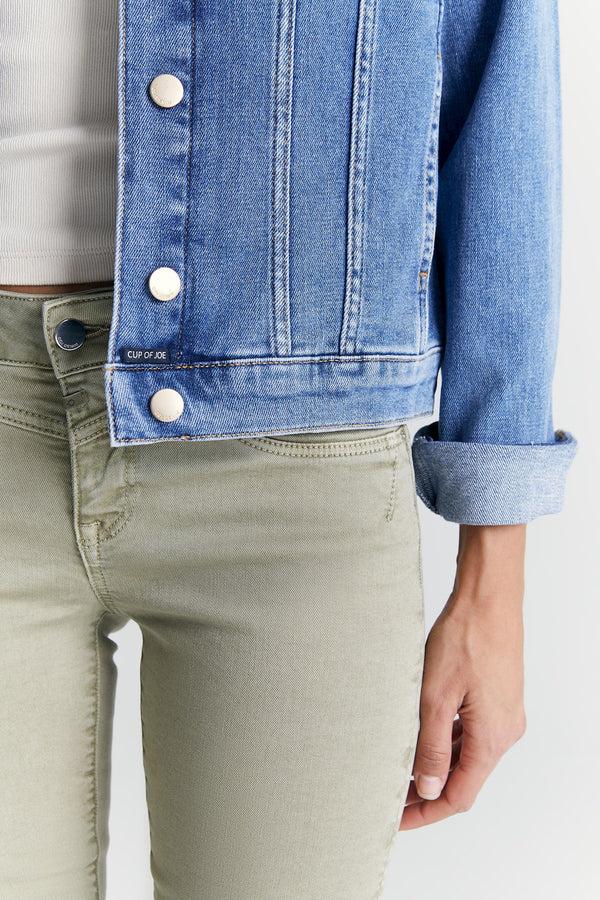 Cup Of Joe Denim Katy Long Sleeve Western Jacket