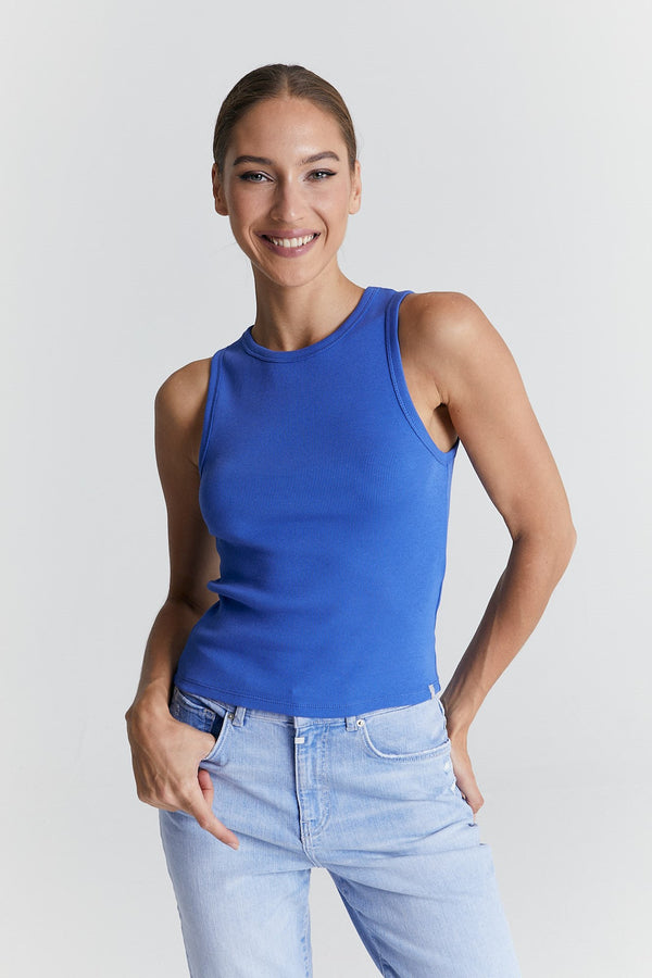 cup of joe denim Liv Crew Neck Tanktop