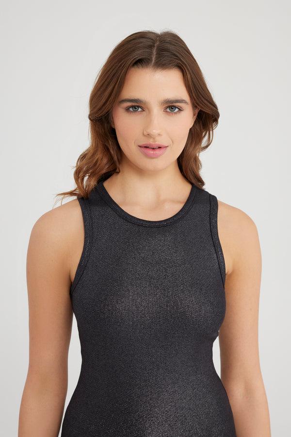 Cup Of Joe Denim Liv Halter Neck Tank Top