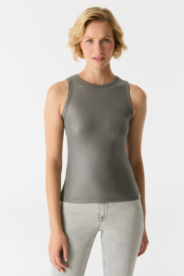 cup of joe denim Liv Halter Neck Tank Top