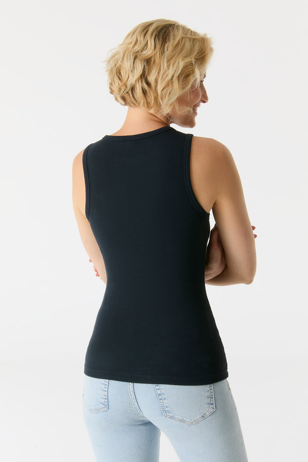 Cup Of Joe Denim Liv Halter Neck Tank Top