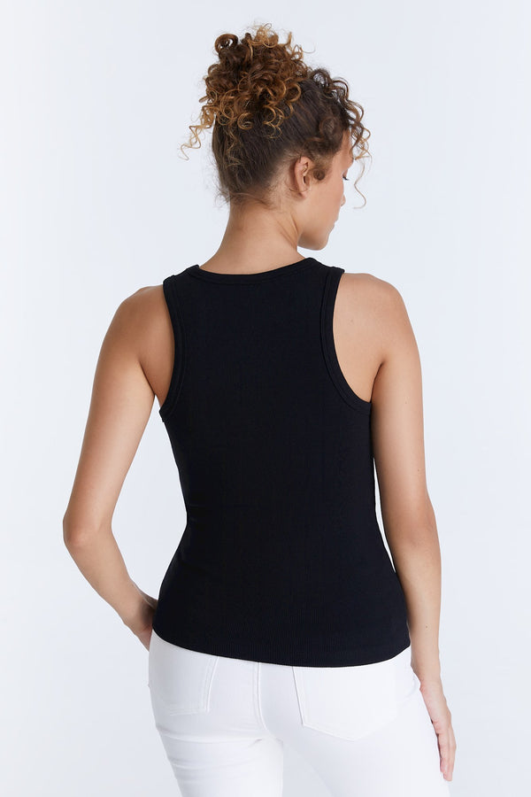 Cup Of Joe Denim Liv Halter Neck Tank Top