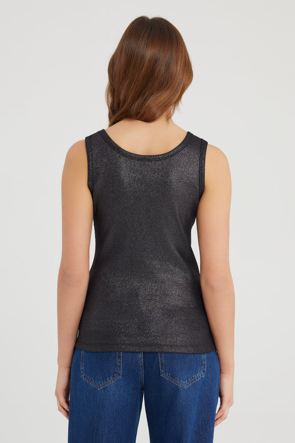 Cup Of Joe Denim Olivia Scoop Neck Tank Top