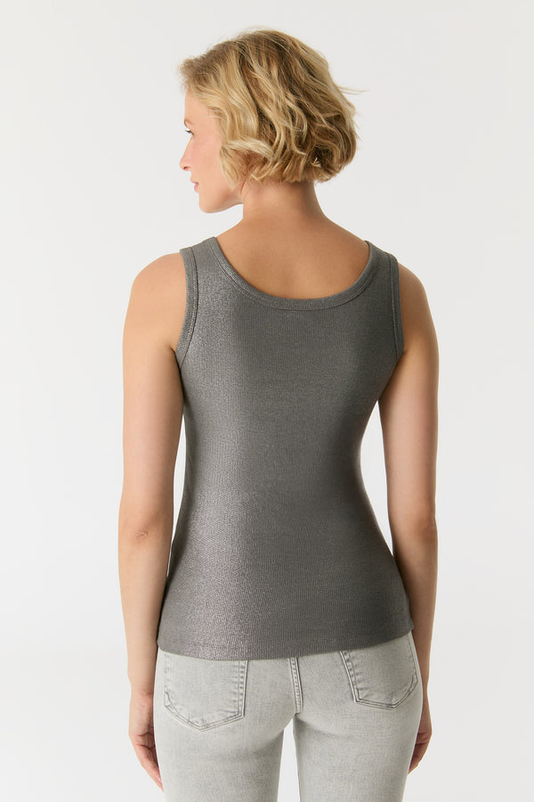 Cup Of Joe Denim Olivia Scoop Neck Tank Top