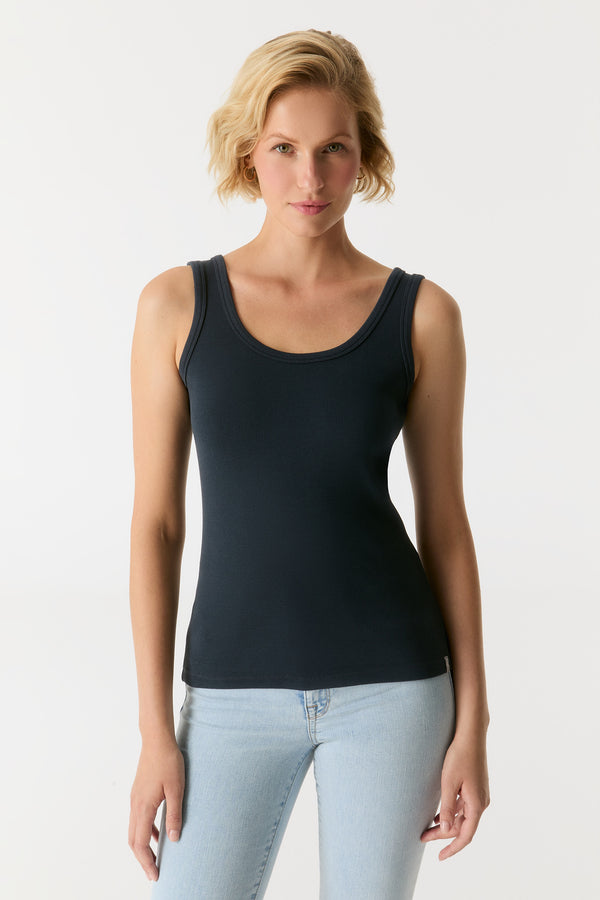 cup of joe denim Olivia Scoop Neck Tank Top