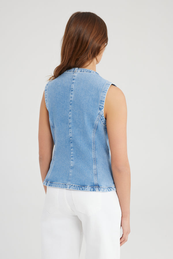 Cup Of Joe Denim Pixie Denim Vest