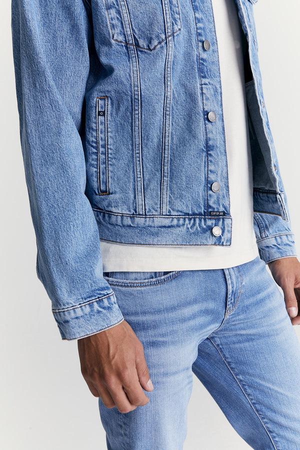 Cup Of Joe Denim Ryan Long Sleeve Western Jacket