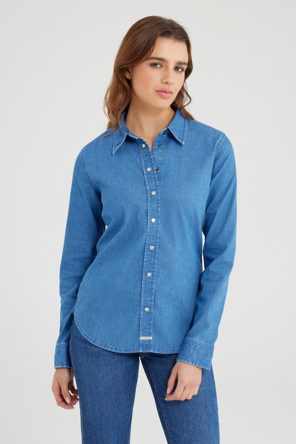 cup of joe denim Scarlett Long Sleeve Shirt