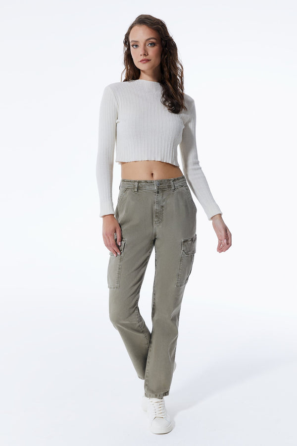 cup of joe denim Daphne High Waist Regular Length Cargo Pants