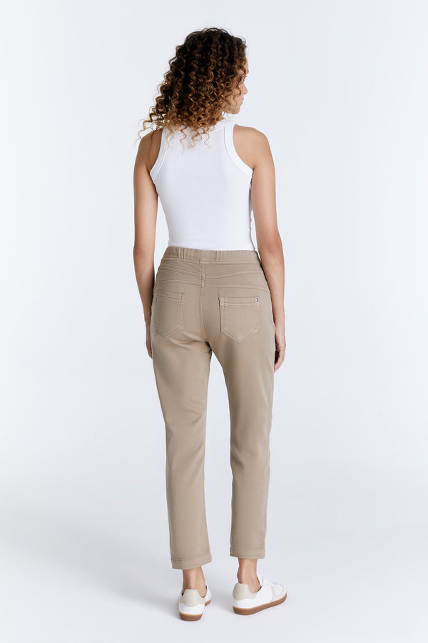 Cup Of Joe Denim Ella Mid Waist Ankle Length Jogger 5 Pocket Pants