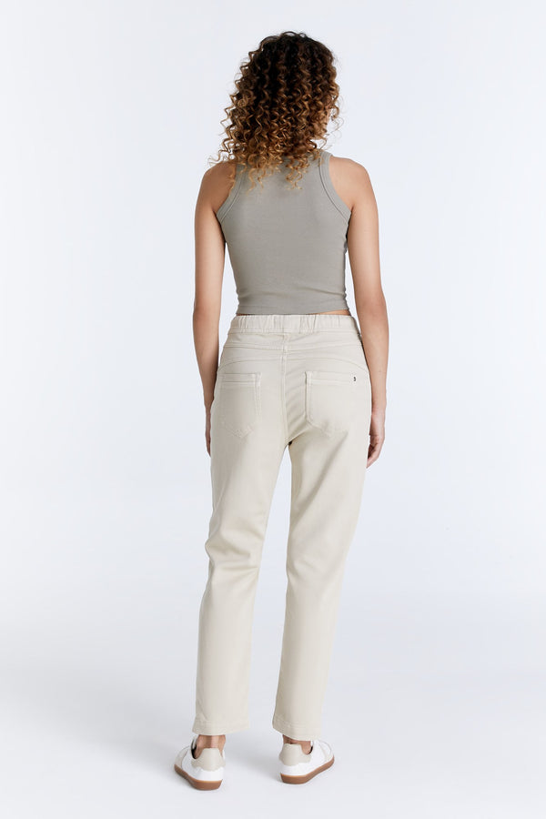 Cup Of Joe Denim Ella Mid Waist Ankle Length Jogger 5 Pocket Pants