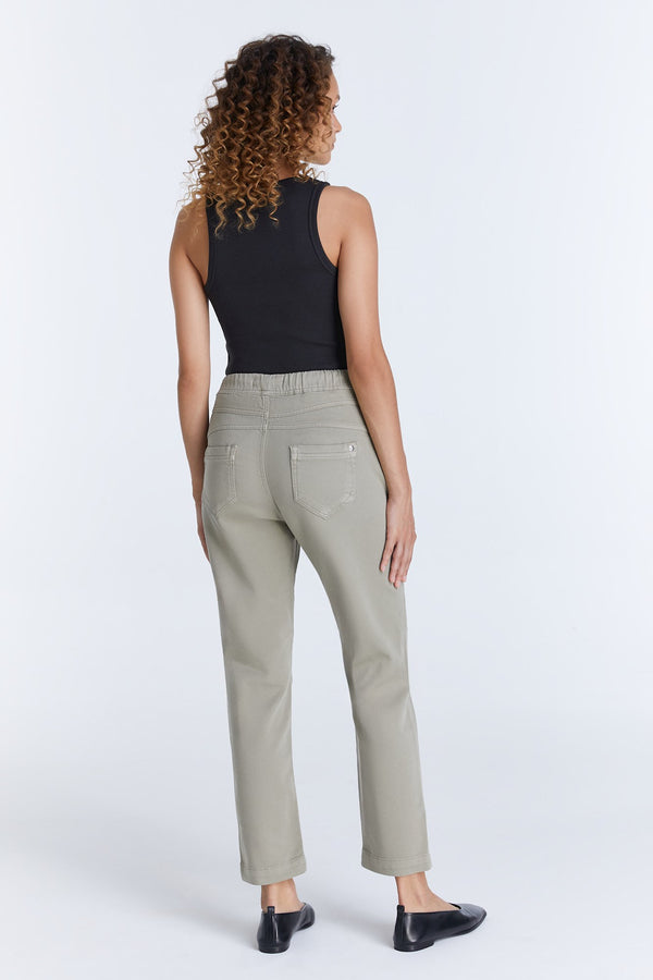 Cup Of Joe Denim Ella Mid Waist Ankle Length Jogger 5 Pocket Pants