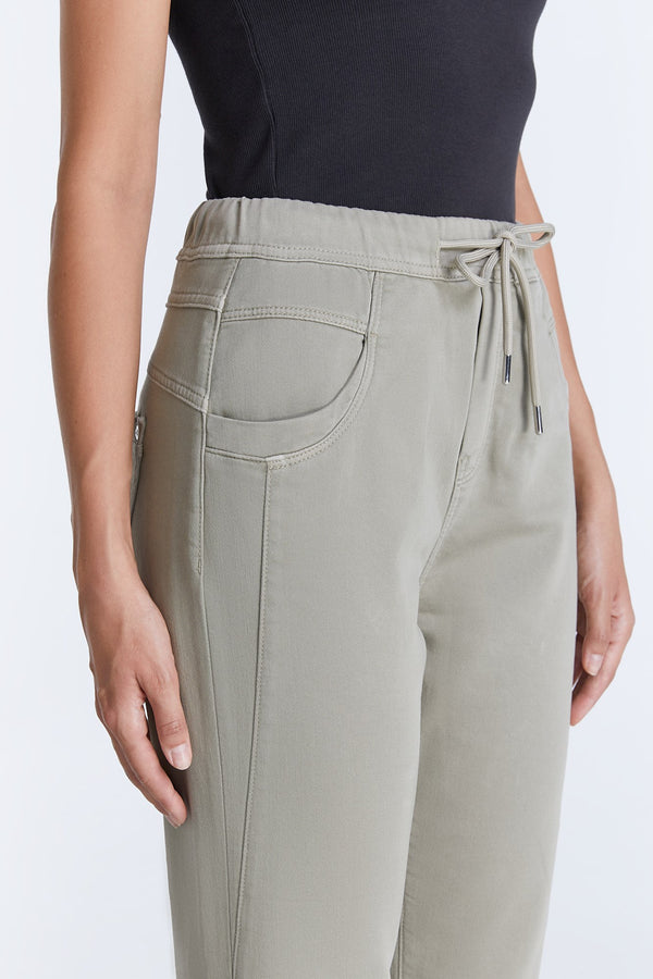 Cup Of Joe Denim Ella Mid Waist Ankle Length Jogger 5 Pocket Pants