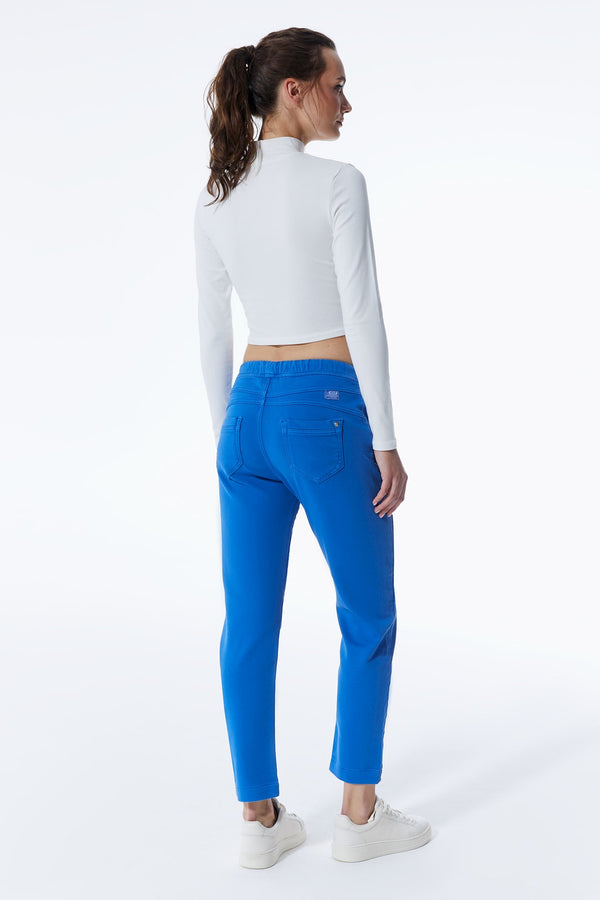 Cup Of Joe Denim Ella Mid Waist Ankle Length Jogger 5 Pocket Pants