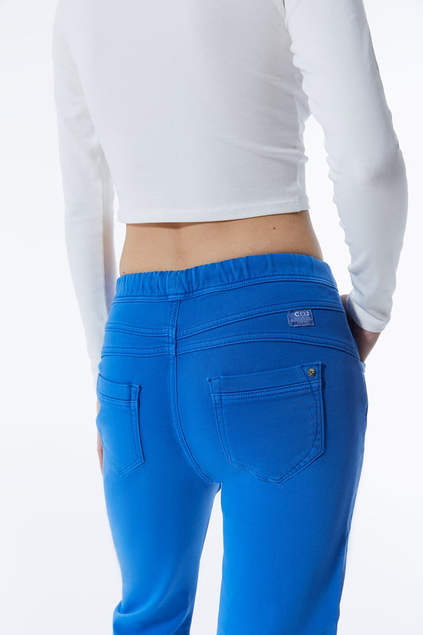 Cup Of Joe Denim Ella Mid Waist Ankle Length Jogger 5 Pocket Pants