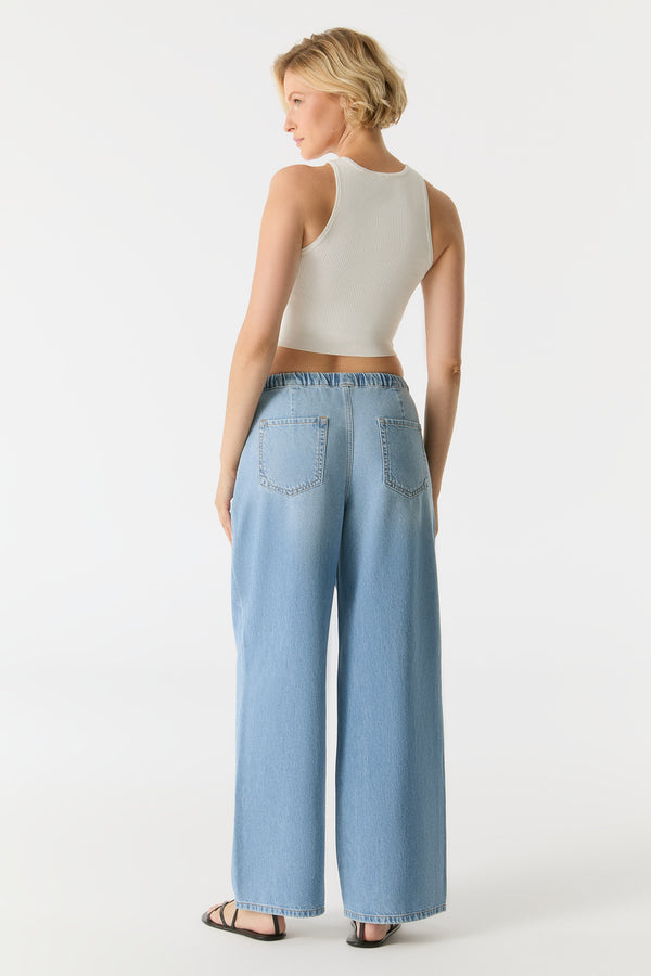 Cup Of Joe Denim Ellen Mid Waist Full Length Jogger Chino Jeans