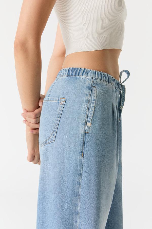 Cup Of Joe Denim Ellen Mid Waist Full Length Jogger Chino Jeans