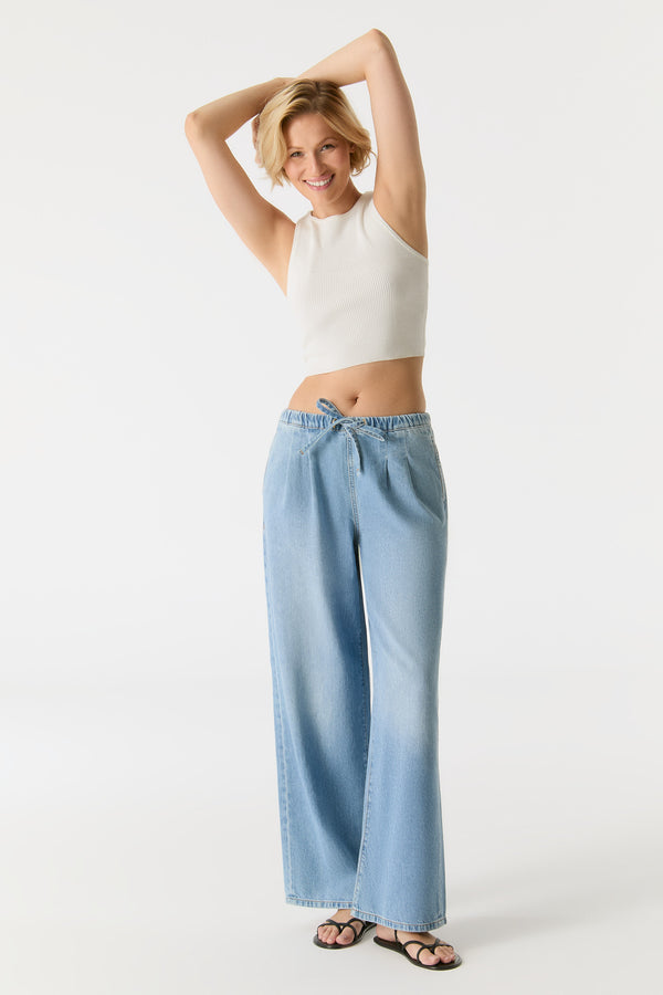 Cup Of Joe Denim Ellen Mid Waist Full Length Jogger Chino Jeans