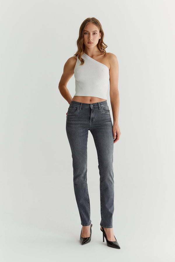 cup of joe denim Hannah High Waist Regular Length 5 Pocket Jeans