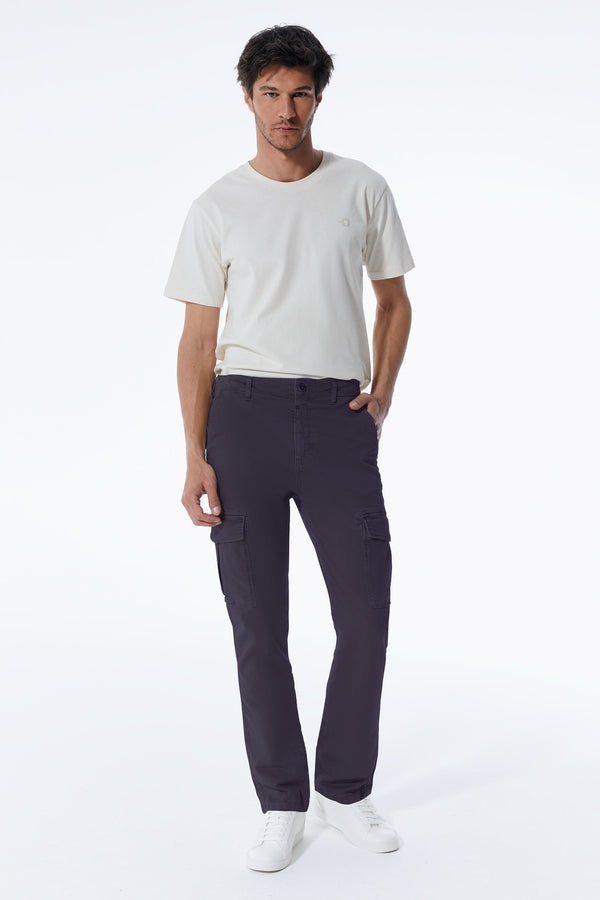 cup of joe denim Henk Mid Waist Full Length Cargo Pants