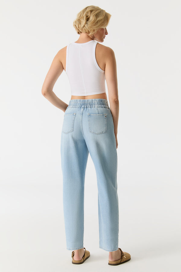 Cup Of Joe Denim Jasmin High Waist Cropped Length Jogger 5 Pocket Jeans