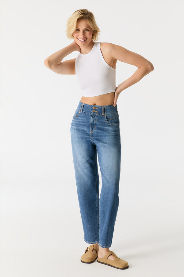 cup of joe denim Jasmin High Waist Cropped Length Jogger 5 Pocket Jeans