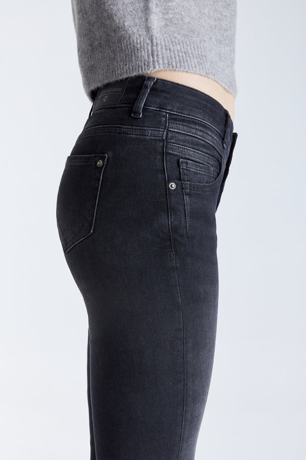 Cup Of Joe Denim Judith Mid Waist Regular Length 5 Pocket Jeans