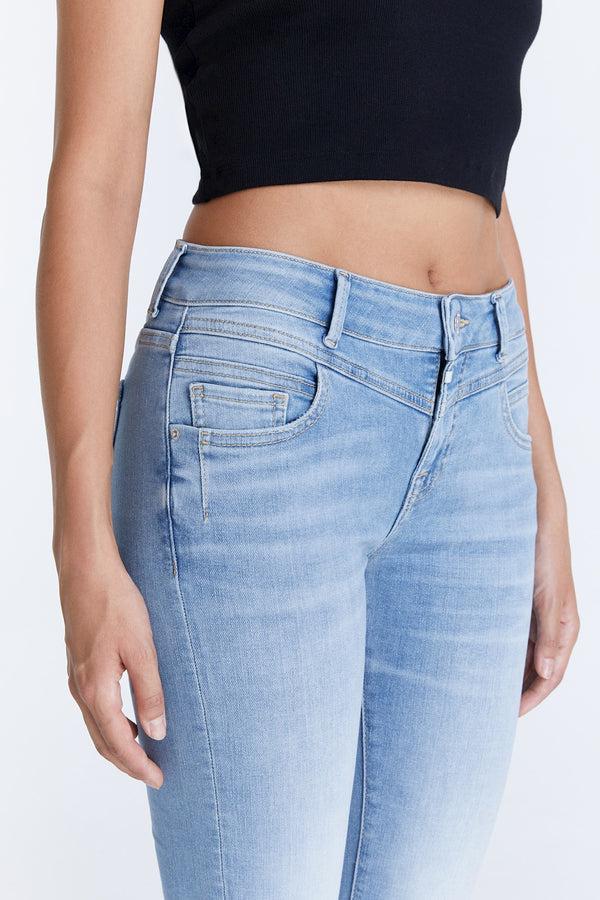 Cup Of Joe Denim Judith Mid Waist Regular Length 5 Pocket Jeans