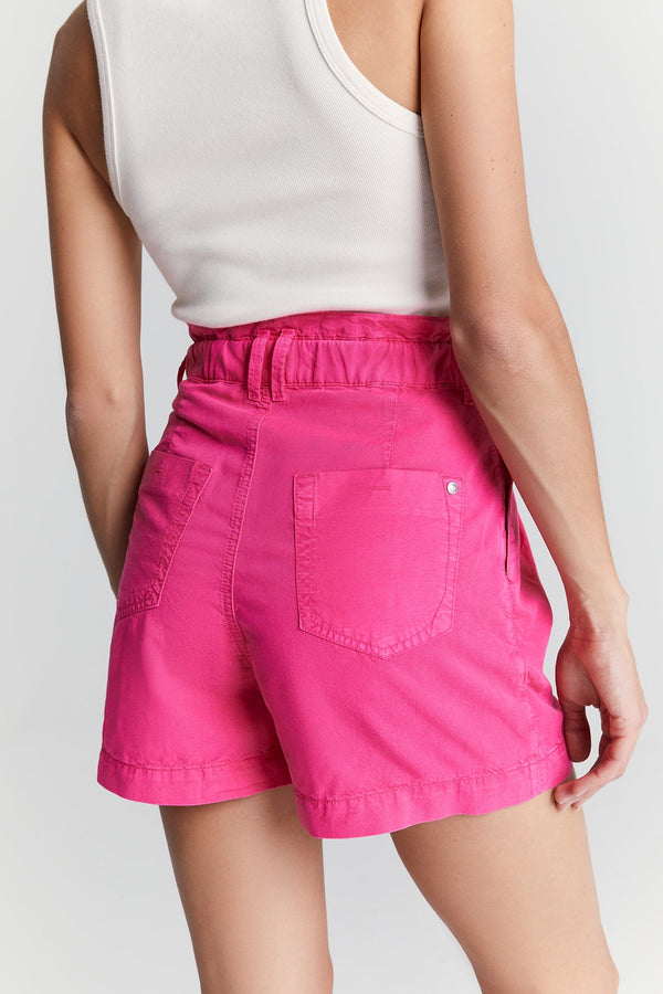 Cup Of Joe Denim Judy High Waist Paperbag Chino Shorts