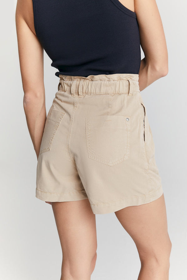 Cup Of Joe Denim Judy High Waist Regular Length Paper Bag Chino Shorts