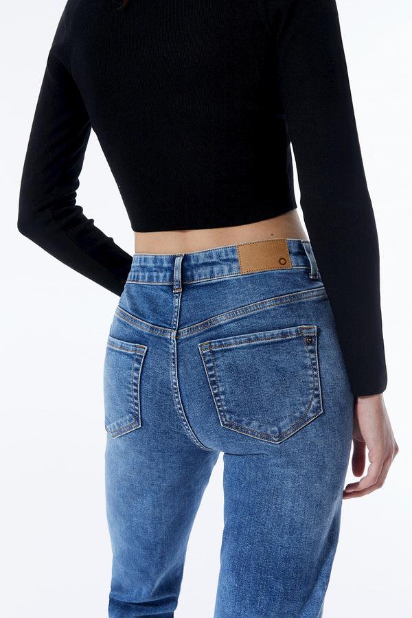 Cup Of Joe Denim Kylie High Waist Regular Length 5 Pocket Jeans