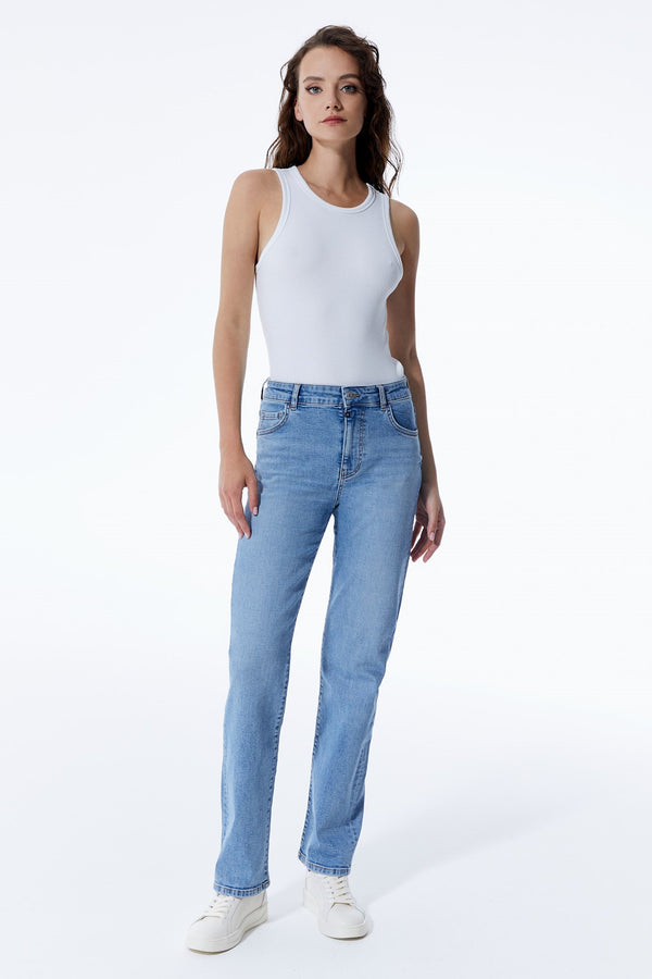 cup of joe denim Kylie High Waist Regular Length 5 Pocket Jeans