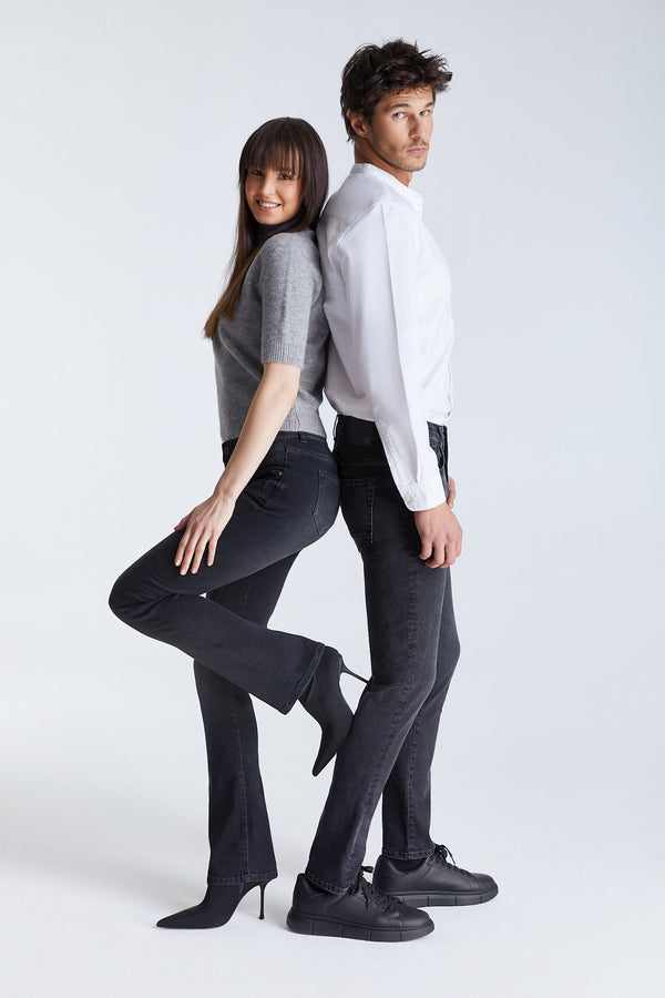 Cup Of Joe Denim Lance Mid Waist Regular Length 5 Pocket Jeans