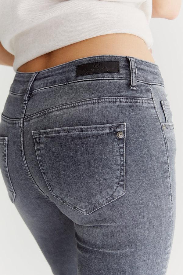 Cup Of Joe Denim Laura Mid Waist Full Length 5 Pocket Jeans