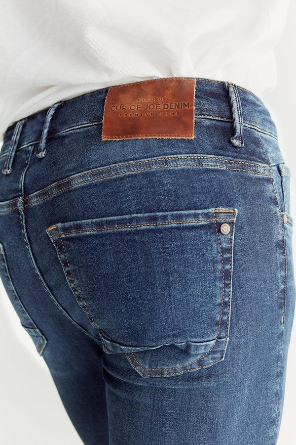 Cup Of Joe Denim Leo Mid Waist Regular Length Super Flex 5 Pocket Jeans