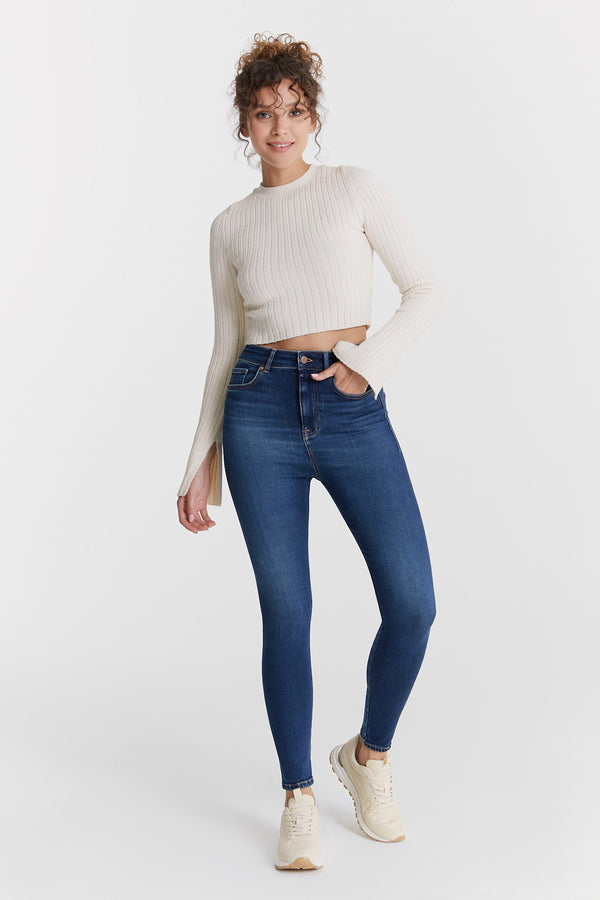 cup of joe denim Lilly Ultra High Waist Regular Length Seamless 5 Pocket Jeans