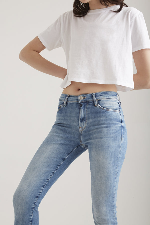 Cup Of Joe Denim Lina High Waist Ankle Length 5 Pocket Jeans