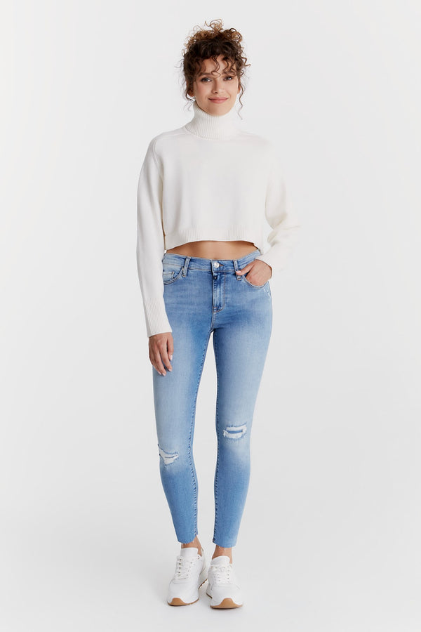 cup of joe denim Lina High Waist Ankle Length 5 Pocket Jeans