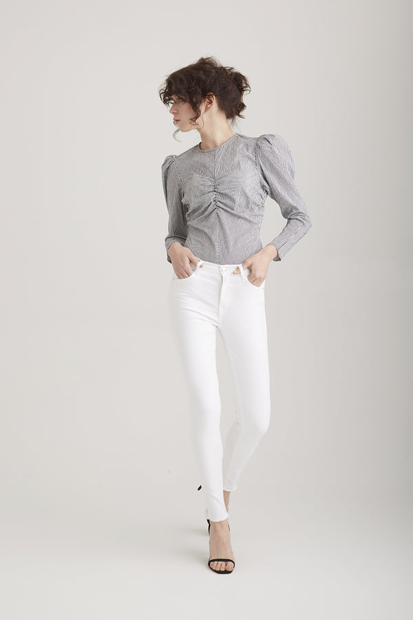 cup of joe denim Lina High Waist Ankle Length 5 Pocket Pants